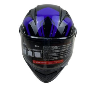 CASCO H111 INTEGRAL - NEGRO Y MORADO MATE
