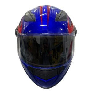 CASCO R501 INTEGRAL - AZUL Y ROJO BRILLANTE