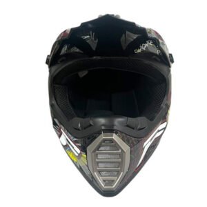 CASCO TIPO CROSS 126 (DOT) - STAR NEGRO Y AMARILLO