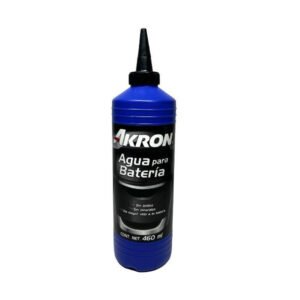 AGUA PARA BATERIA (460ML) - AGUA DESMINERALIZADA AKRON