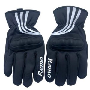 GUANTES MR - NEGRO CON BLANCO (L)