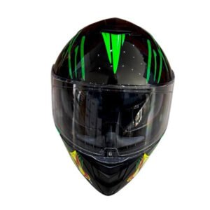 CASCO INTEGRAL RIDER 209 TALLA M (DOT) - NEGRO CON VERDE