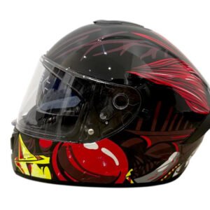 CASCO INTEGRAL RIDER 209 TALLA L (DOT) - NEGRO CON ROJO