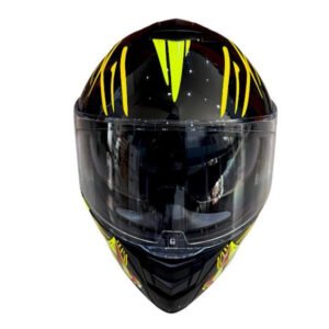 CASCO INTEGRAL RIDER 209 TALLA L (DOT) - NEGRO CON AMARILLO