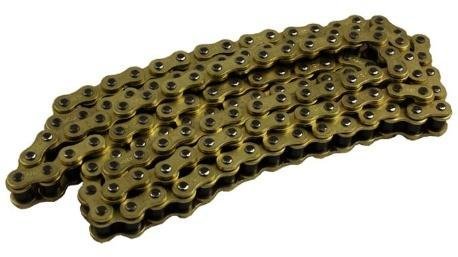 CADENA MOTO DORADA PASO 428 126 ESLAB=428H-126LD