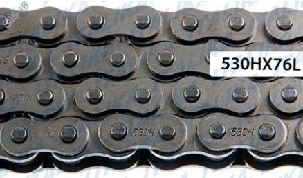 CADENA MOTO 530 DORADA REFORZADA 76 ESLABONES