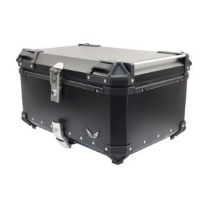 CAJA TRASERA NEGRA 65 LITROS ALUMINIO BKR