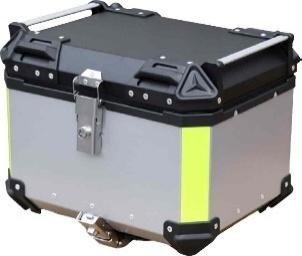 CAJA PORTA-EQUIPAJE ALUMINIO 41*36*33CM PLATA LISO
