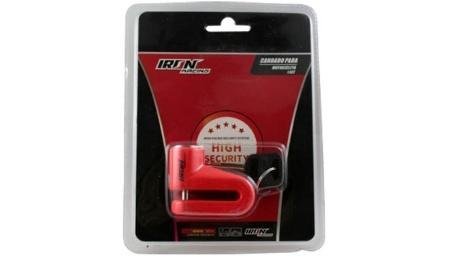 CANDADO SEGURIDAD ANTIRROBO MOTO NEON NARANJA