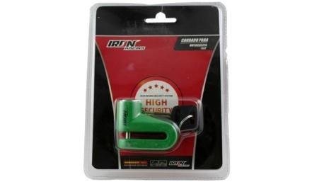 CANDADO SEGURIDAD ANTIRROBO MOTO NEON VERDE