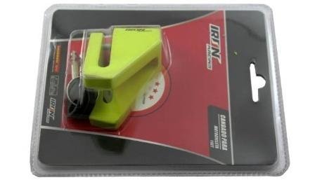 CANDADO SEGURIDAD ANTIRROBO MOTO NEON AMARILLO