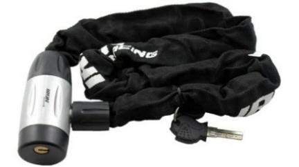 CANDADO SEGURIDAD P/CADENA ANTIRROBO P/MOTO 6*100C
