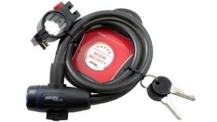 CANDADO SEGURIDAD P/CADENA ANTIRROBO P/MOTO 6*90CM