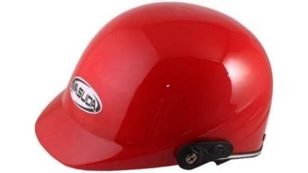 CASCO 1/2 CACHUCHA ABS CALIDAD ISO ROJO