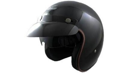 CASCO 3/4 CHOPER NEGRO BRILLO L IRON RACING