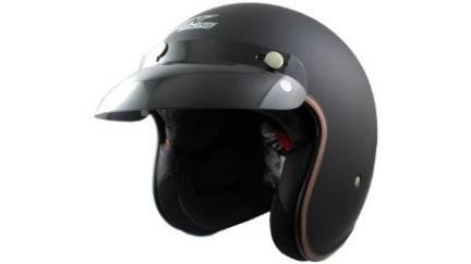 CASCO 3/4 CHOPER NEGRO MATE M IRON RACING