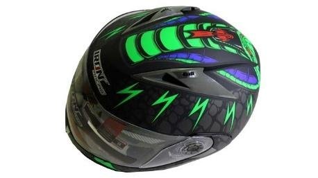 CASCO ABATIBLE IR105 DOT COBRA VERDE MATE M
