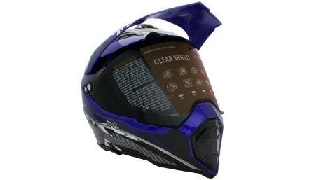 CASCO CROSS IRON RACING K22 AZUL (S)