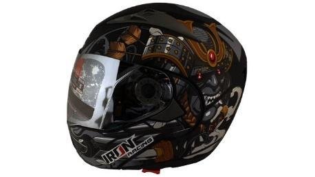 CASCO ABATIBLE IRON RACING IR-105 DOBLE MICA DOT I