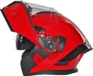 CASCO ABATIBLE LUCHADOR ROJO M