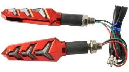 DIRECCIONAL ROJO LED AMARILLO/AZUL 12V