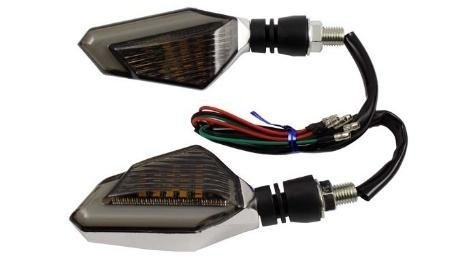 DIRECCIONAL PLATA LED  AMARILLO AZUL 12V
