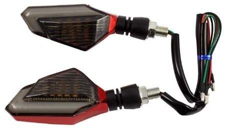 DIRECCIONAL ROJO LED AMARILLO/AZUL 12V