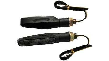 DIRECCIONAL NEGRO MATE 12V 9LED LUZ AMARILLA JGO