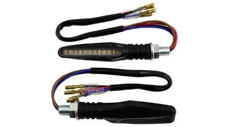 DIRECCIONAL NEGRO MATE 12V 12LED 4CABLES LUZ