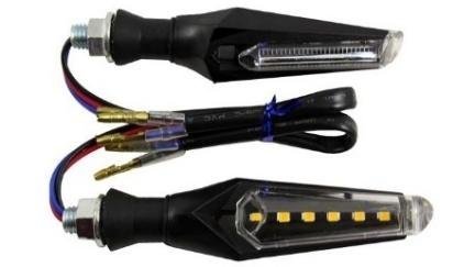 DIRECCIONAL BI-COLOR 12V 3 CABLES AZUL-AMARILLA