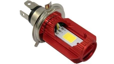 FOCO LED P/MOTO H4 ROJO DC 10-95V 12W