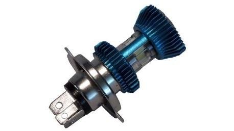 FOCO LED P/MOTO 2 PTAS CASCARA AZUL LUZ BLANCO