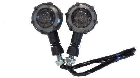 FOCO LED MOTO 2 PTAS CASCARA ORO LUZ BLANCO