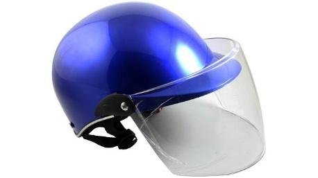 CASCO 1/2 CACHUCHA ABS CALIDAD ISO BLANCO