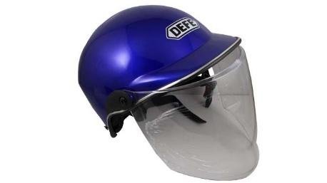 CASCO MEDIO AZUL M-L C/MICA
