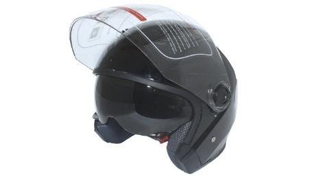 CASCO NEGRO BRILLO
