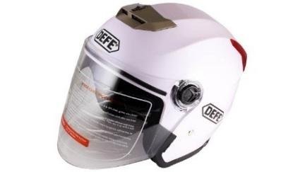 CASCO 3/4 DOBLE MICA MOD. EUROPEO BLANCO L