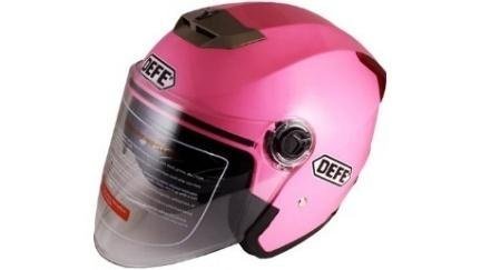 CASCO 3/4 DOBLE MICA MOD. EUROPEO ROSA M
