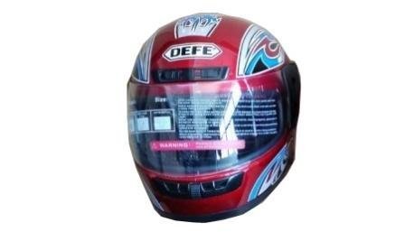 CASCO CERRADO GRAFICO ROJO M-L