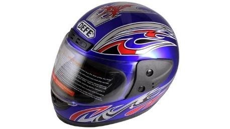 CASCO CERRADO GRAFICO AZUL M-L
