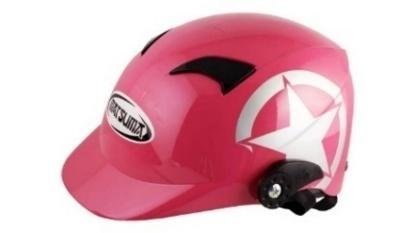 CASCO NIÑO 1/2 ABS MSD-508 ESTRELLA ROSA