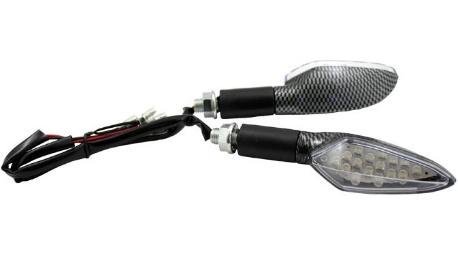 DIRECCIONAL LED FIBRA CARBON LUZ BLANCA JGO
