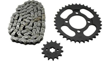 KIT ENGRANE C/CADENA ITALIKA AT110 36T/14T 428x100
