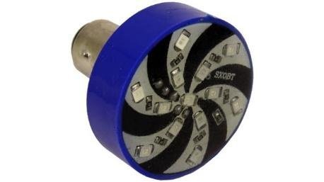 FOCO STOP C/LED FLASH 12V LUZ AZUL