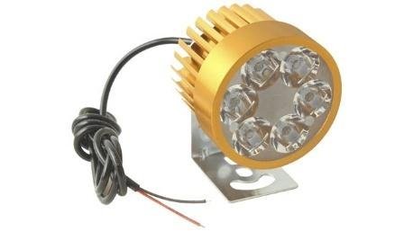 FARO AUX LEDS P/MOTO IR1571 8-80V 6W DORADO
