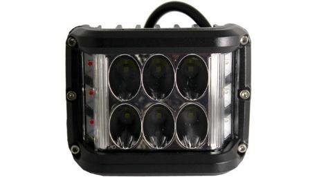FARO AUX. HYPERLED C/ALARMA LUZ AZUL ROJO 3600LM