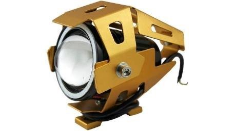 FARO AUX DORADO HYPERLED LUPA ROJO ANGEL 6000K