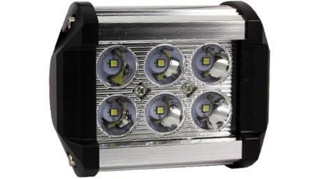 FARO AUX HIPERLED IR-1810 8-80V 18W 1200LM PLATA