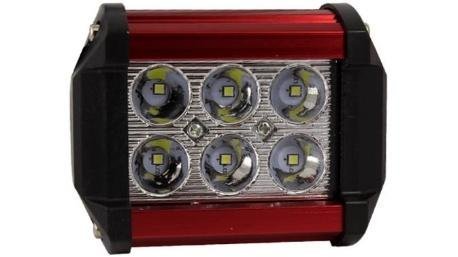 FARO AUX HIPERLED IR-1810 8-80V 18W 1200LM ROJO