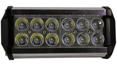 FARO AUX HIPERLED IR-1820 8-80V 36W 2400LM PLATA